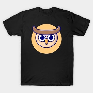 Cute Owl Cartoon Vector Icon Illustration (3) T-Shirt